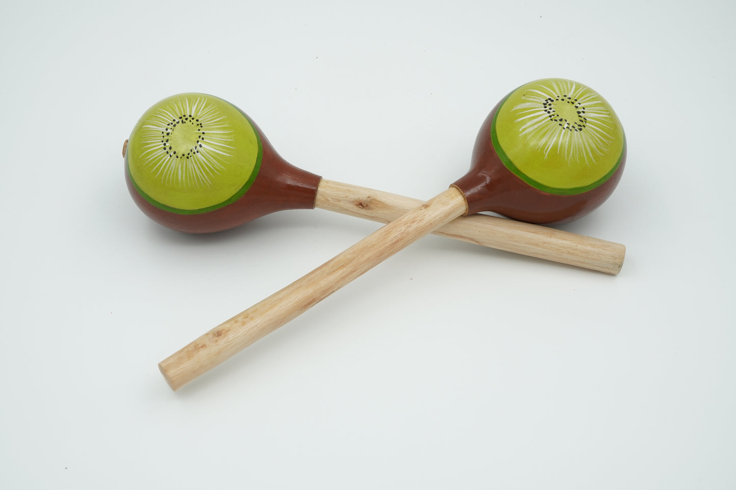 Fruit Pattern Totumo Maracas, Set of 2