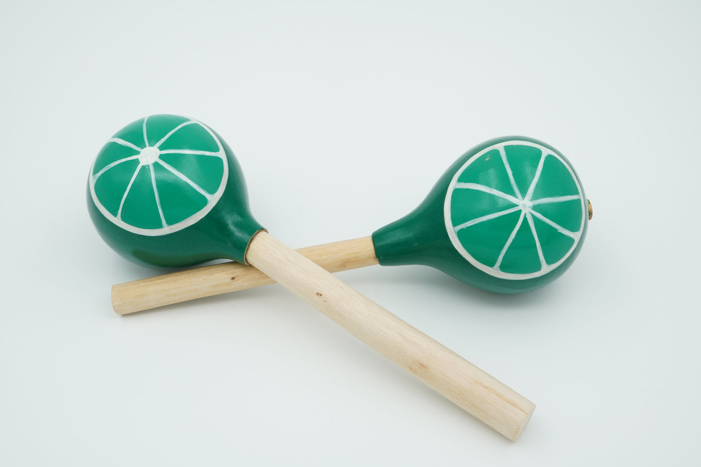 Fruit Pattern Totumo Maracas, Set of 2