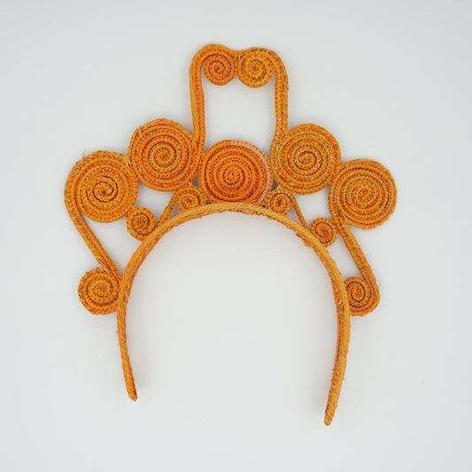 Orange caracol crown